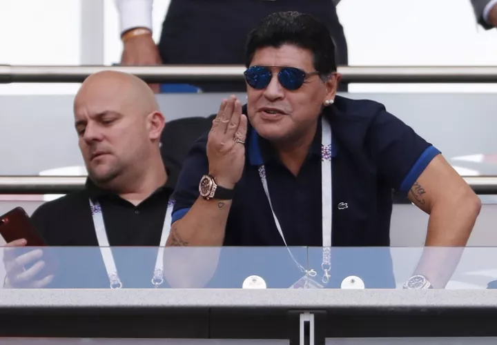 Diego Maradona también habló de la mafia que existe alrededor del fútbol. Foto: AP 
