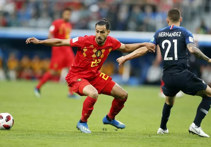 Nacer Chadli dijo que Bélgica no encontró los espacios para marcar. Foto: EFE