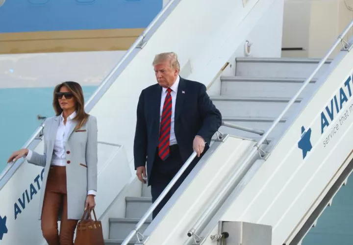 Donald Trump y su esposa. Foto/ AP