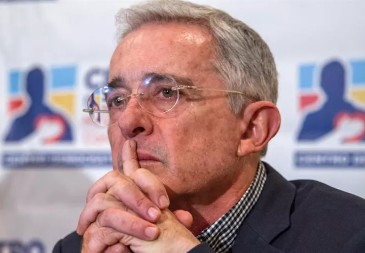 En la imagen, el expresidente y senador colombiano Álvaro Uribe Vélez. EFEArchivo
