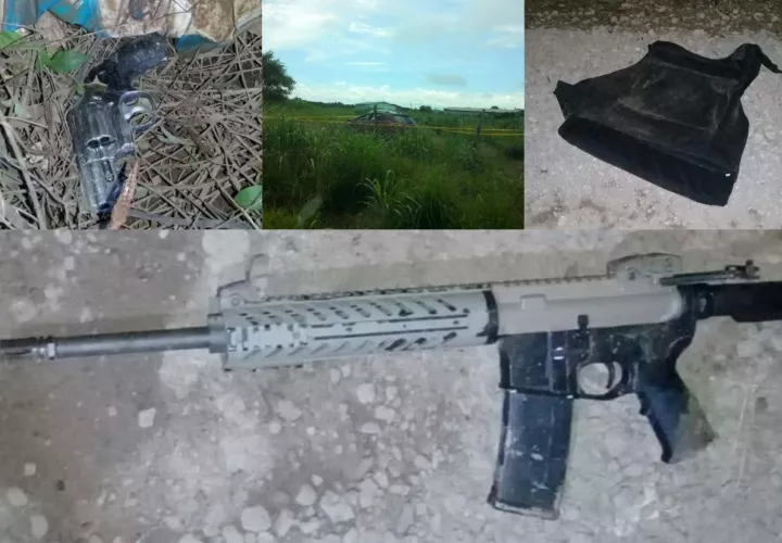 Armas decomisadas en Aguadulce. Foto: @Grupoelite507