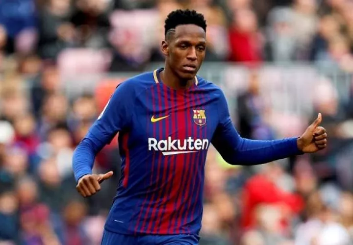 El paso de Yerry Mina por el Barcelona ha sido improductivo. Foto: EFE