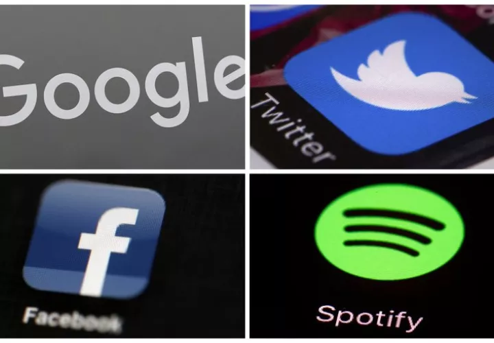 En la imagen iconos de las redes sociales. Foto: AP