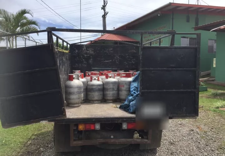 Vista general de la mercancía decomisada. Foto: @senafrontpanama 