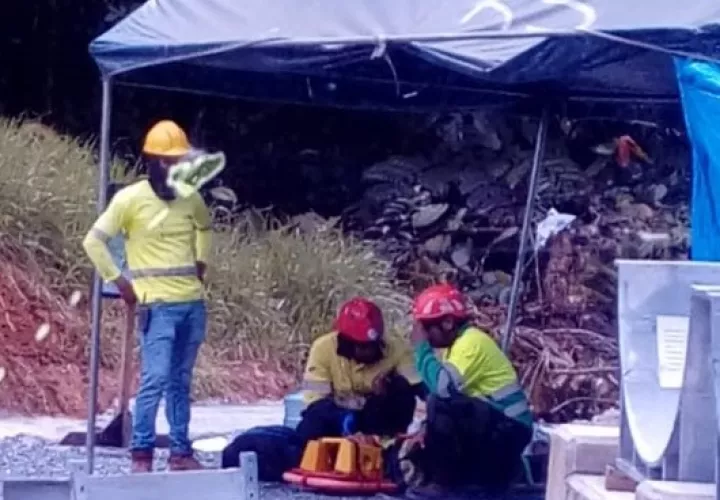 Accidente en Minera Panamá. Vía: @Frenadeso
