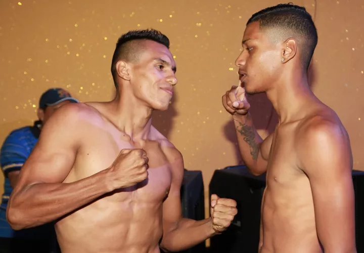 Bryan “La Roca” De Gracia (izq.) y Edinso Torres Jr.  Foto: Anayansi Gamez