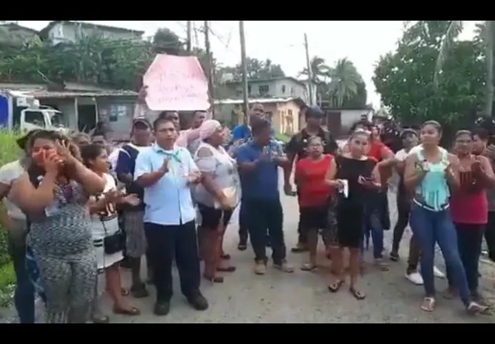 La protesta se realizó de forma pacífica. Captura de video