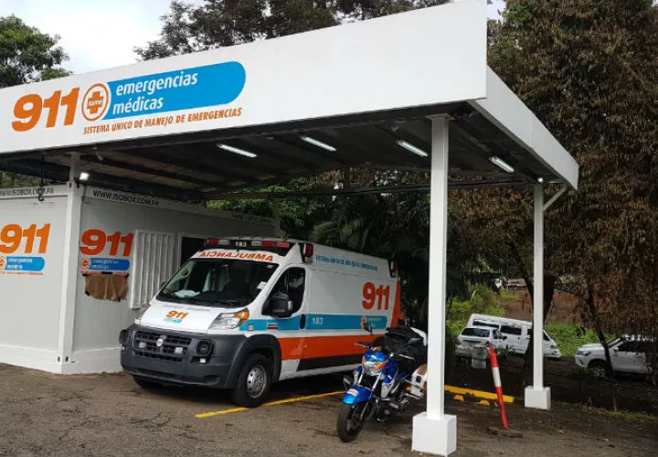 Punto de lanzamiento de ambulancia Panamá Pacífico. Foto: Sume 911