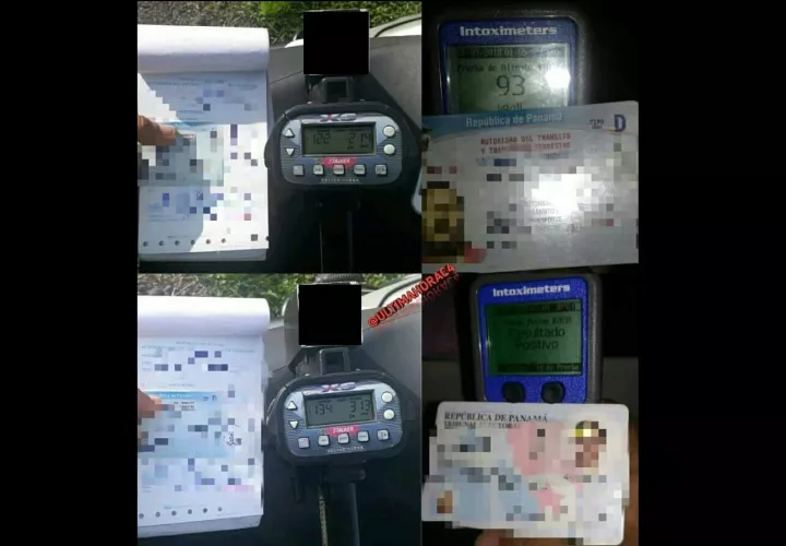 Los conductores dieron positivo en el alcoholímetro. Foto: Mayra Madrid