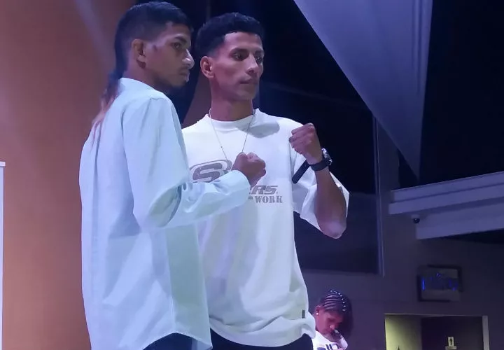 Azael &quot;Candelilla&quot; Villar (izq.) y Jerson Ortiz pelearán en la estelar de la función. Foto: Joel Isaac González