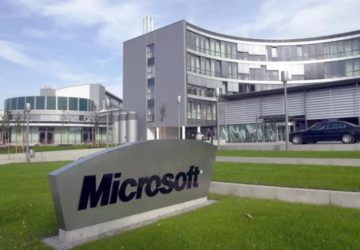 En la imagen, el gigante tecnológico Microsoft. EFEArchivo