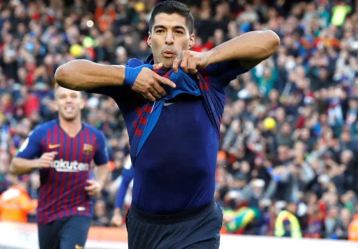 Luis Suárez estuvo certero hoy en la definición. Foto: EFE