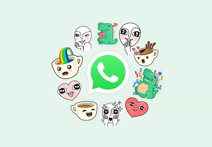 Vista general de algunos de los nuevos stickers de WhatsApp. Foto: Blog  WhatsApp 
