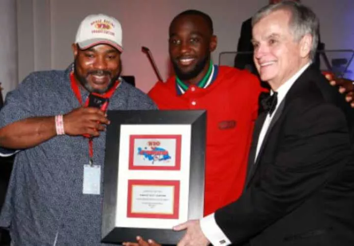 Terence Crawford (c). boxeador del año en la masculina. Foto: Anayansi Gamez