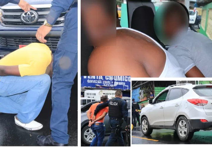 La Policía Nacional logró capturar a los 6 implicados y recuperar el dinero y las armas de fuego. Foto: Proteger y Servir