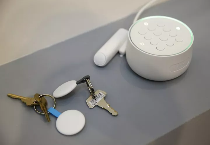 En esta imagen de archivo del 20 de septiembre de 2017, se ve el sistema de alarma Nest Secure durante un evento en San Francisco. AP