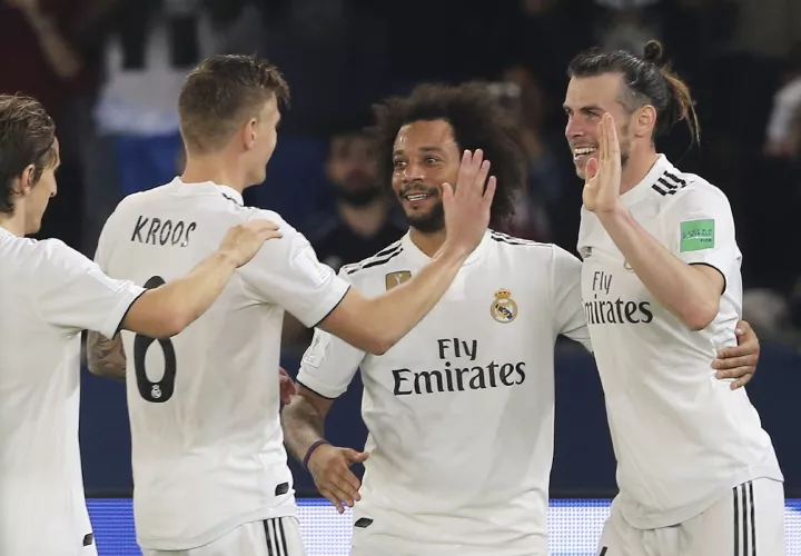 Jugadores celebran el triunfo. Foto: AP