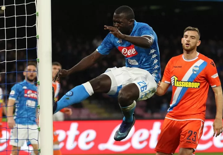 Kalidou Koulibaly, defensor del Napoli./ AP