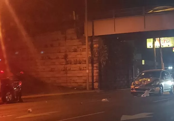 Vista general de la escena del accidente. Foto: @TraficoCPanama