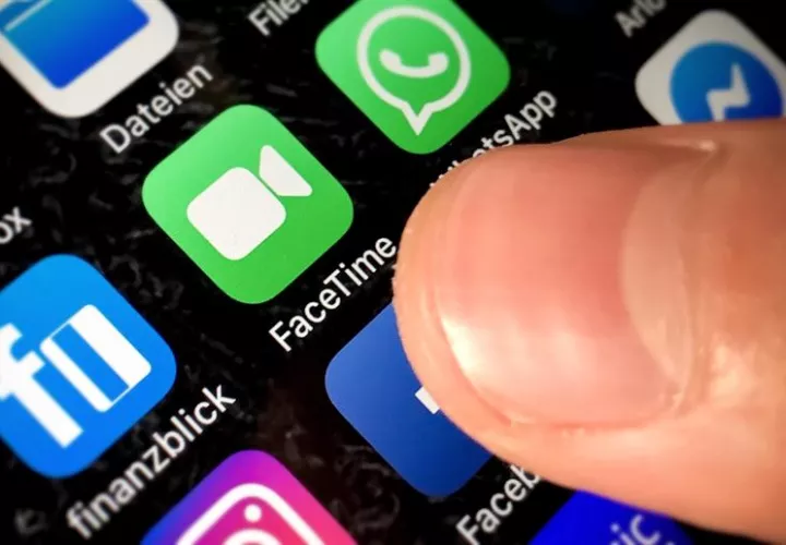 Registro del icono de la aplicación FaceTime. EFE