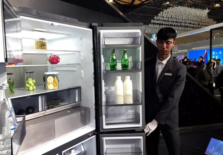  Las principales marcas de electrodomésticos del mundo presentaron en la ciudad de Shanghái sus últimas novedades en la Appliance and Electronics World Expo (AWE 2019), una de las principales ferias a nivel global en el sector. EFE