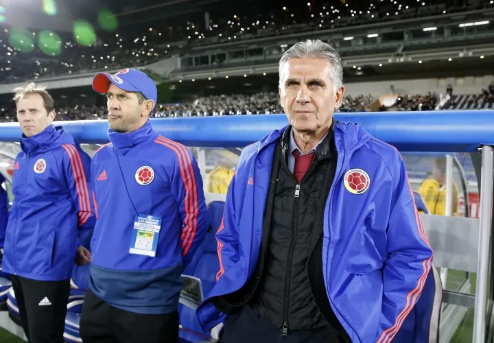 Carlos Queiroz tendrá su segunda prueba el martes, cuando los colombianos visiten a Corea del Sur en Seúl. Foto: AP
