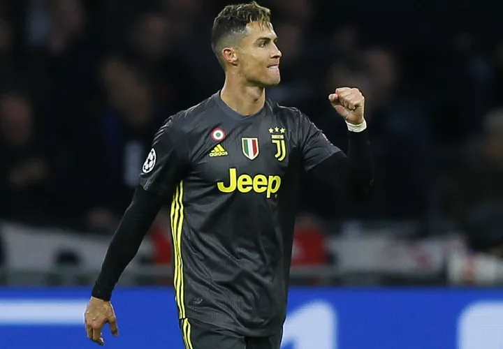 Cristiano Ronaldo festeja su anotación contra el Ajax. Foto: AP