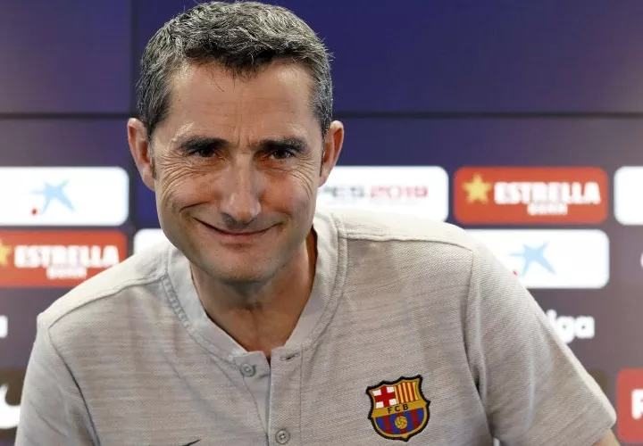 Ernesto Valverde, técnico del FC Barcelona. Foto: Efe