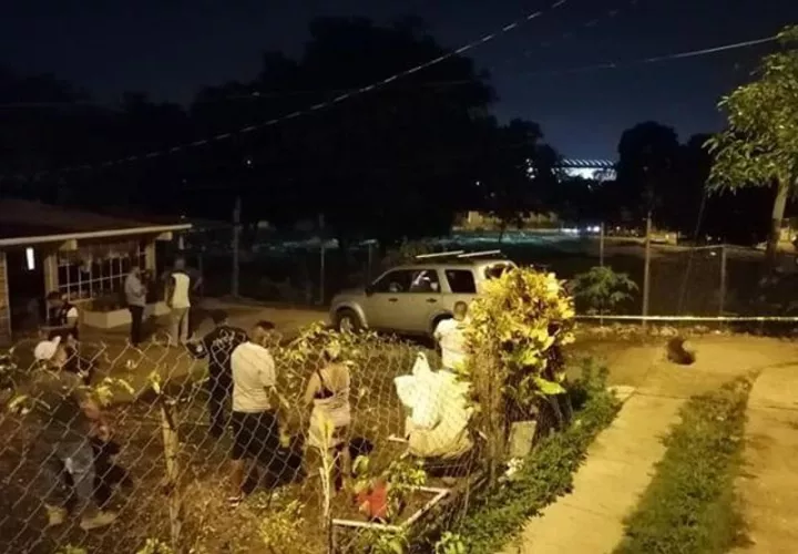 Lugar del atentado homicida en Las Mañanitas. Foto: @TraficoCPanama