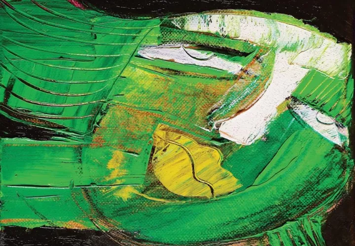 Obra de un paciente con Alzhéimer.