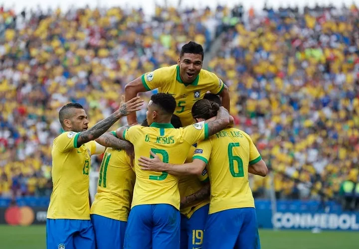Casemiro anotó uno de los tantos de Brasil. Foto: AP