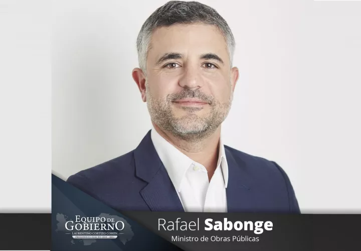 Rafael Sabonge, Ministro de Obras Públicas.