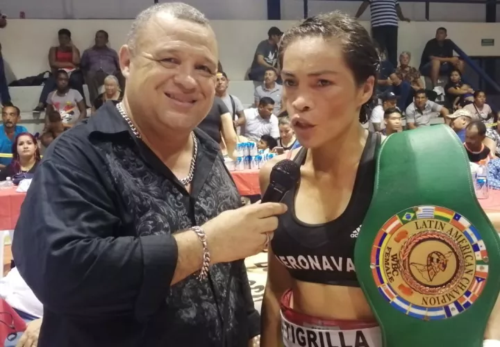 Yaditza &quot;La Tigrilla&quot; Pérez (der.) / Foto Cortesía