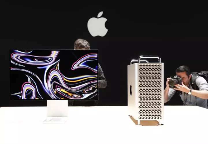 Vista del nuevo Apple Mac Pro el 3 de junio de 2019 durante la Conferencia Mundial de Desarrolladores de Apple 2019, celebrada en el centro de convenciones McEnery, en San José, California (Estados Unidos). EFE