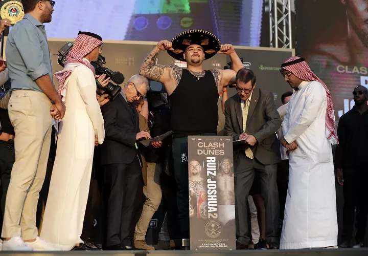 El pleito Ruiz-Joshua es una de las principales peleas del año. Foto: AP