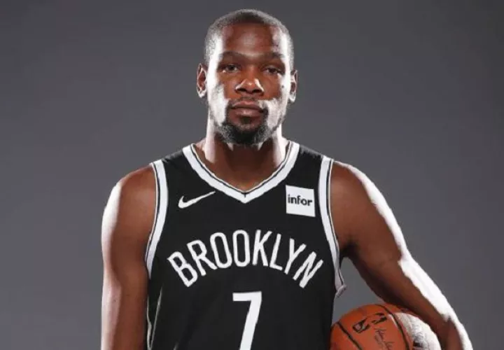 El alero estrella de los Nets de Brooklyn, Kevin Durant.