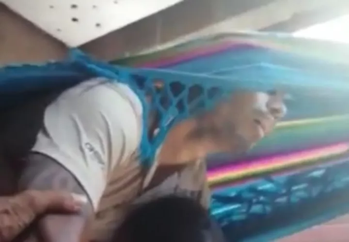 “Chino”, cuando fue herido en la hamaca. Foto: Eric Montenegro