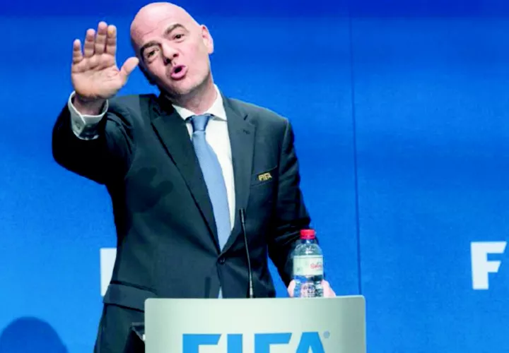 Gianni Infantino, presidente de la FIFA. Foto:EFE