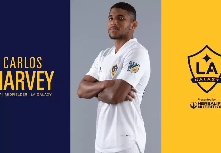 Carlos Harvey ha representado a Panamá en torneos juveniles y en 2019 fue convocado a la selección mayor. Foto:LA Galaxy