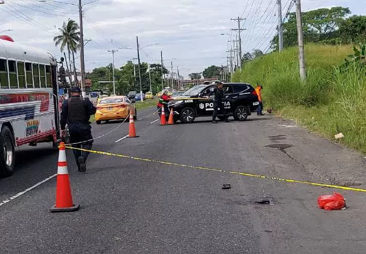 Escena del ataque en la vía Transísmica. Foto: Cortesía