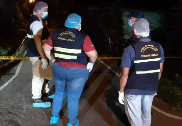 Escena del día del crimen. Foto: Archivo