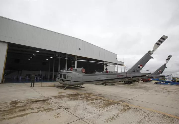 El acto oficial se realizó en la estación Mayor Salvador Córdoba del Servicio Nacional Aeronaval de Panamá (Senan). EFE