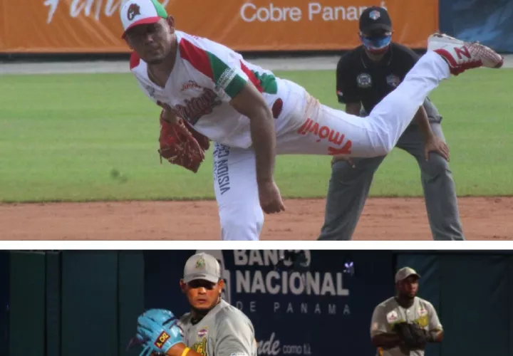 Andy Otero (Chiriquí) y Luis Machuca (Bocas del Toro), serán los abridores para el partido de hoy. Fotos: Fedebeis