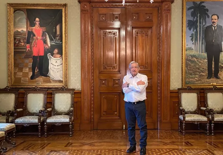 El presidente de México, Manuel Andrés López Obrdor evitó reconocer la victoria de Joe Biden, precisando que esperará a que se resuelvan las aristas legales. FOTO/EFE