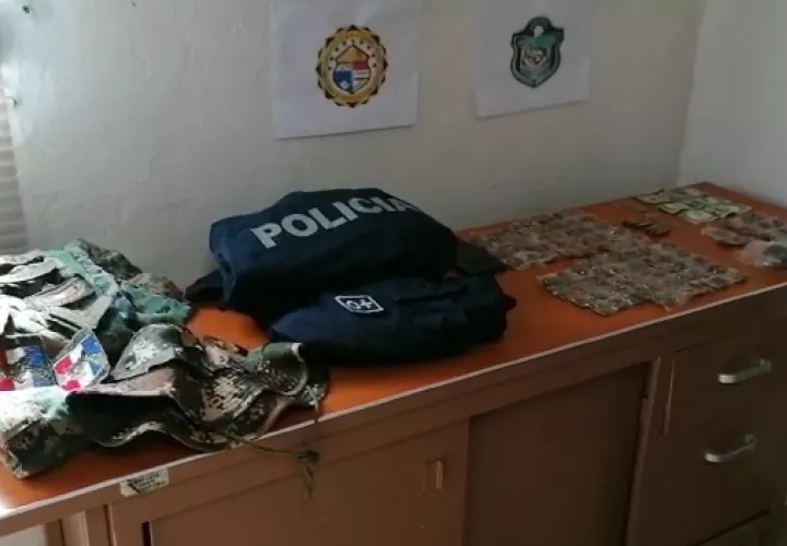 El Sub comisionado Toledo, indicó que se realizarán las investigaciones para determinar a quién pertenecen los uniformes encontrados