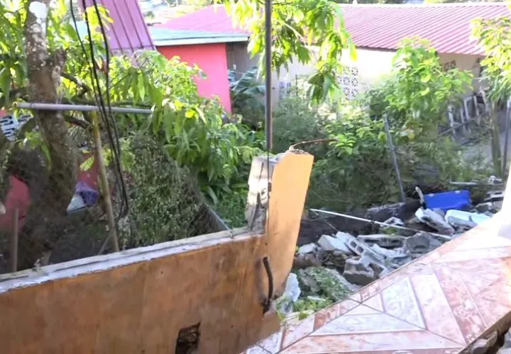 La estructura quedó inestable. Foto: Telemetro