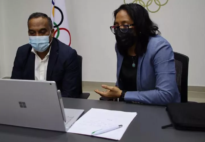 Saúl Saucedo (izq.) y Damaris Young. Foto: COP