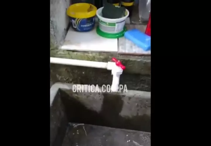 Llevan dos días sin suministro de agua.