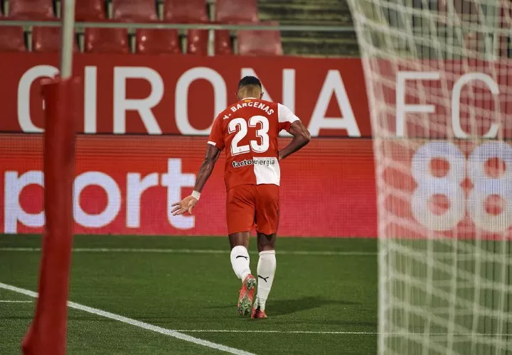Bárcenas celebra. Foto:@Girona FC