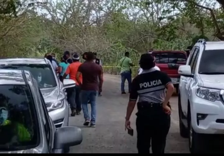 Área donde fue encontrado el cuerpo 